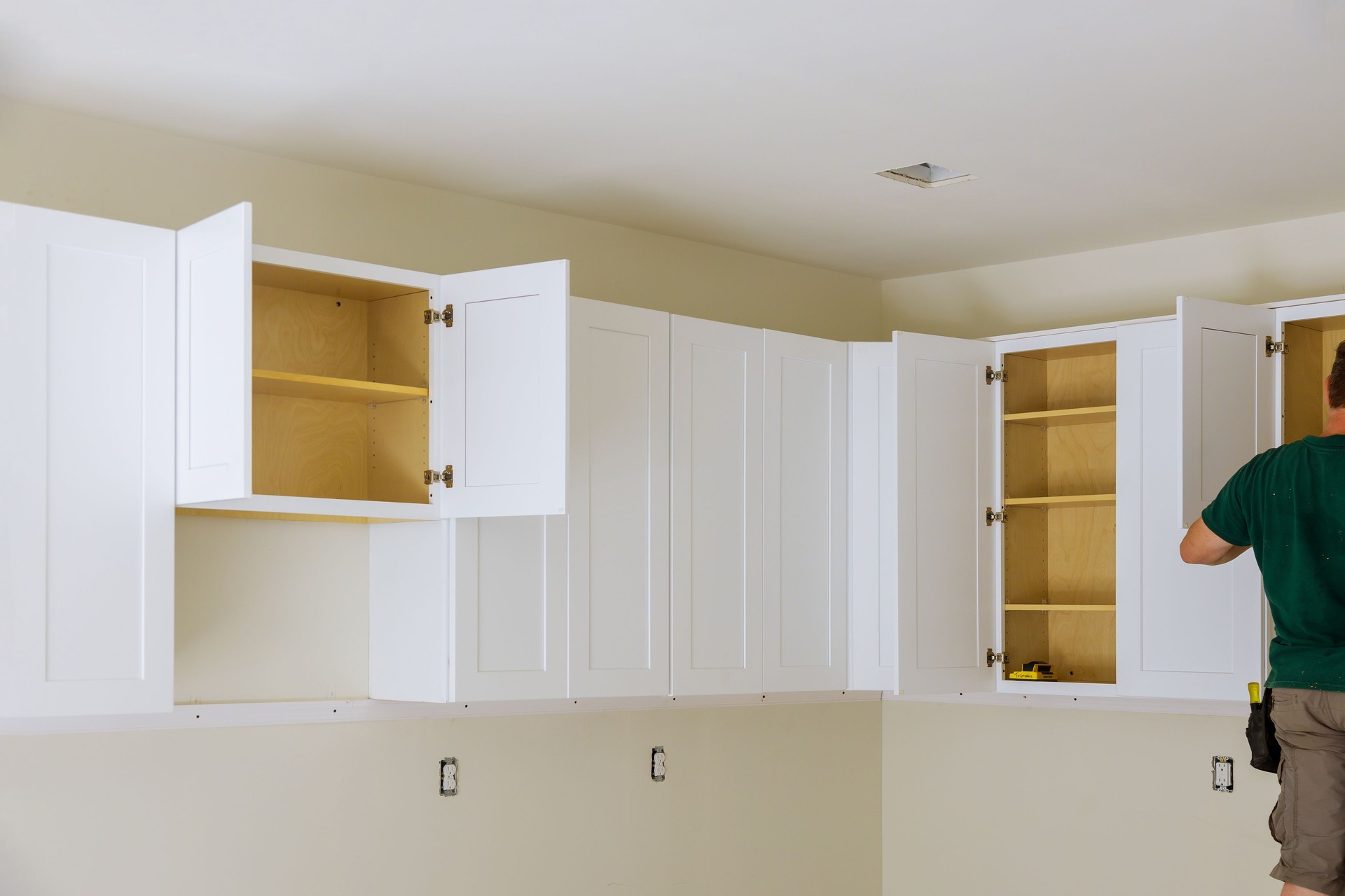 Remodel home improvement view installed in a new kitchen